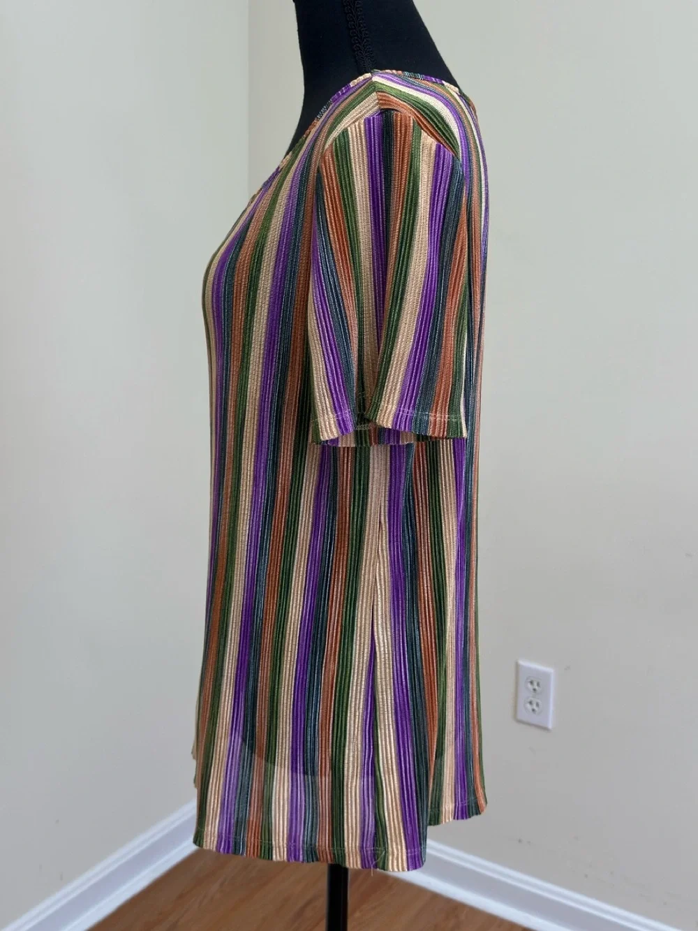 Ramy Brook Multicolor large Striped Top NWOT Casual Lightweight Designer Blouse